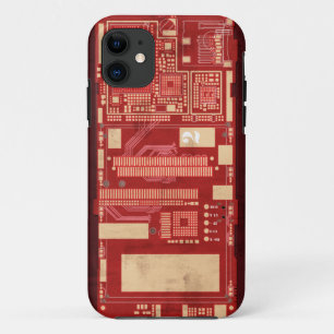 Coque Case-Mate Pour iPhone Boart rouge de circuit de carte PCB
