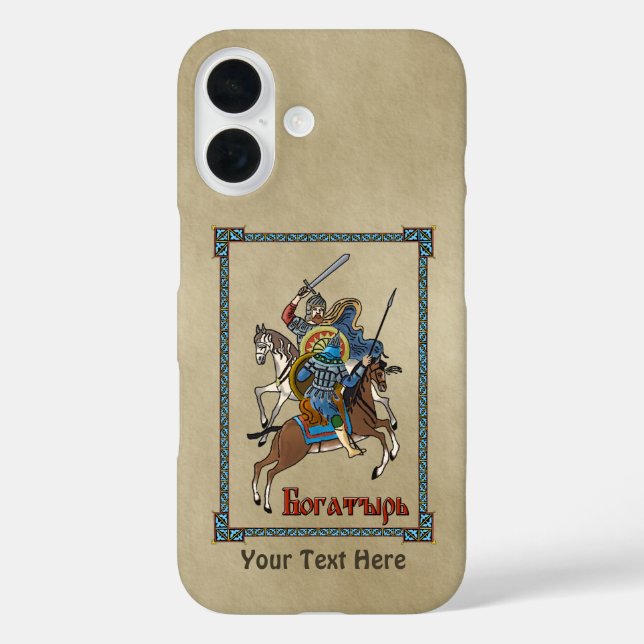 Coques Case-Mate iPhone Bogatyr russe médiéval (Verso)