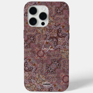 Coque iPhone 15 Pro Max Bohème de téléphone portable de conception bohème