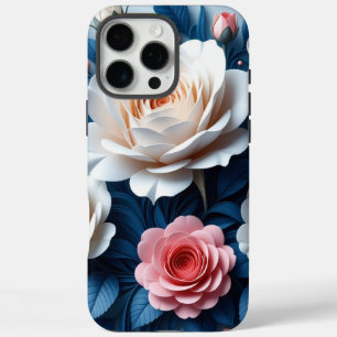 Coques iPhone 16 Pro Max Bohème Floral Art Parfait pour Cadeau Tough