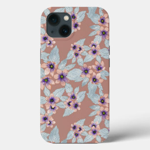 Case-Mate iPhone Case Bohème Terracotta rose Fleurs Aquarelle