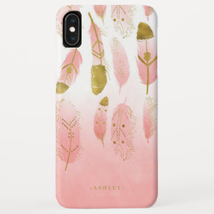 Case-Mate iPhone Case Boho Blush Plumes rose & or Ombre Personnalisé