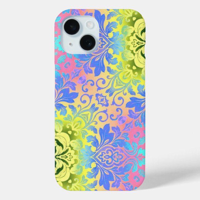 Coques Case-Mate iPhone boho chic mandala turquoise aqua bohème (Verso)