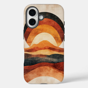 Coque Pour iPhone 16 Boho Desert Sunrise Téléphone Case