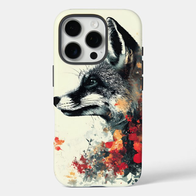 Coques Case-Mate iPhone Boho Floral Fox Faune Nature (Verso)