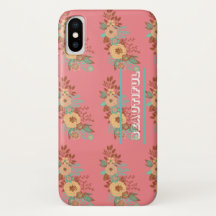 Boho moderne rose floral