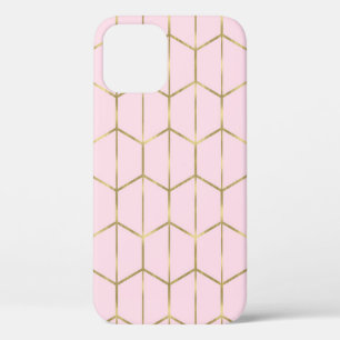 Case-Mate iPhone Case Boho Rose Hexagone Or & Géométrique Glam 