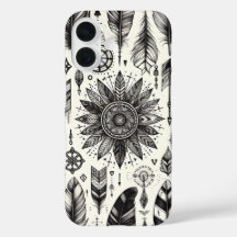 Boho Spirit - Plumes et flèches dessinées à la mai