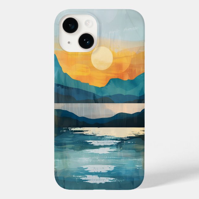 Coques Case-Mate iPhone Boho Sunset Mountains (Verso)
