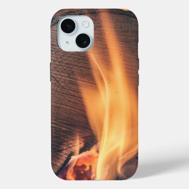 Coques Case-Mate iPhone Bois au feu (Verso)