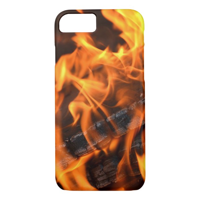 Coques Case-Mate iPhone bois brûlé dans le feu de bois (Dos)