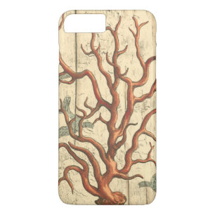 Coques Pour iPhone Bois et petit corail