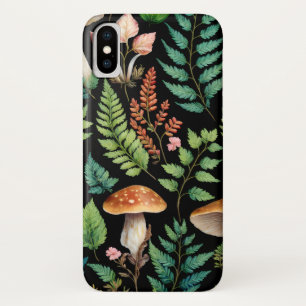 Case-Mate iPhone Case Bois foncé Champignons Bois Motif Art