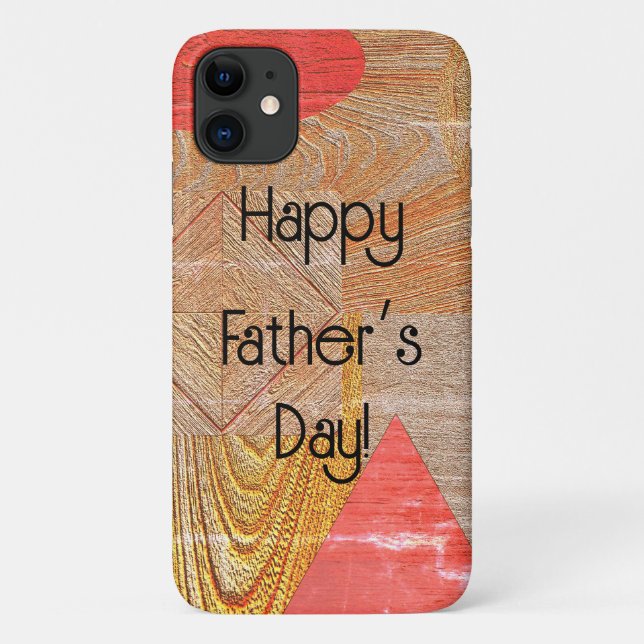 Coques Case-Mate iPhone Bois - formes géométriques - Fête du Père (Dos)