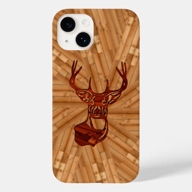 Coques Case-Mate iPhone Bois - Queue blanche Buck Deer (Verso)