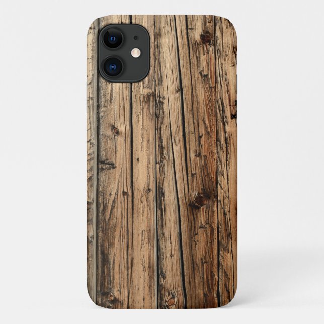 Coques Case-Mate iPhone Bois rustique (Dos)