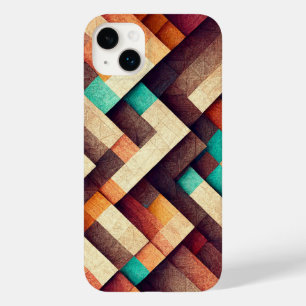 Coque Pour iPhone 14 Plus Bois tissé Abstrait