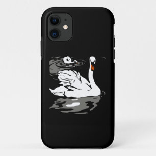 Coque Case-Mate Pour iPhone Bois victorien Coupe Cygnes blancs nageant