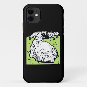 Etui iPhone Case-Mate Bois victorien coupé Moutons ou agneaux blancs