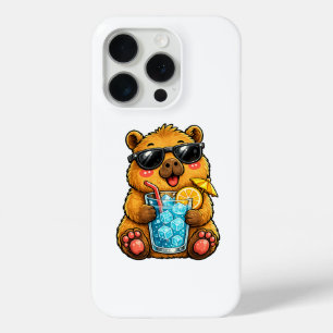 Coque iPhone 15 Pro Boisson Cool Capybara