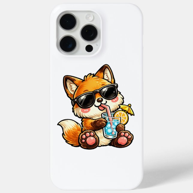 Coques Case-Mate iPhone Boisson Renard Cool (Verso)