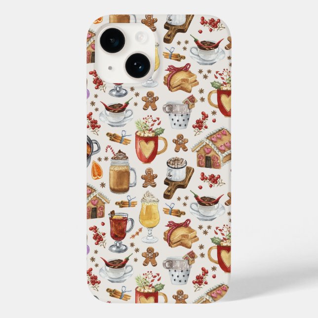 Coques Case-Mate iPhone Boissons d'hiver et desserts (Verso)