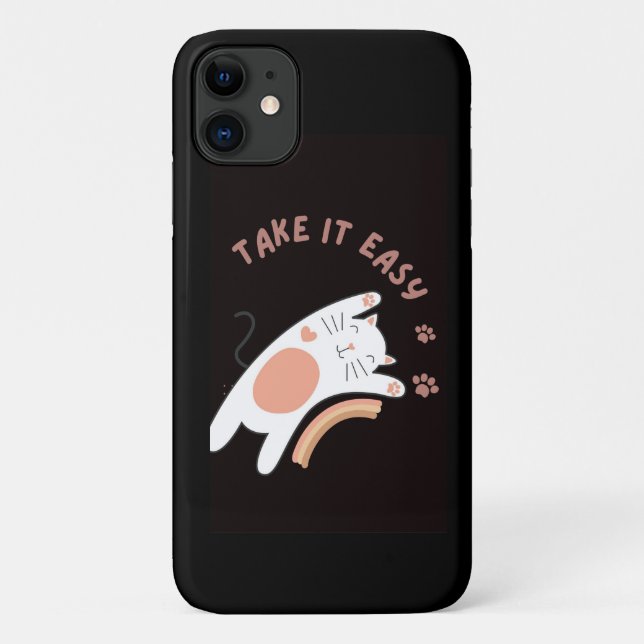 Coques Case-Mate iPhone boîte de téléphone du chat Le plus mignon (Dos)