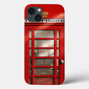 iPhone 13 Case Boîte téléphonique classique rouge britannique