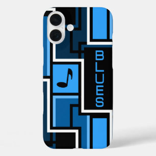 iPhone 16 Plus Case Boîtes Blues Music