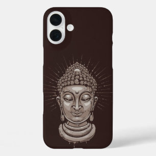 Coques iPhone 16 Plus Boîtes de téléphone de Bouddha Illustration