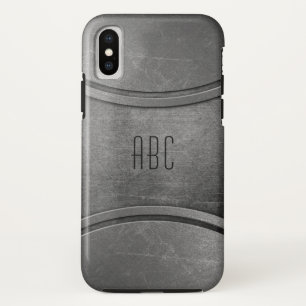Coque Case-Mate Pour iPhone Boîtes de téléphone monogramme Faux Metal personna