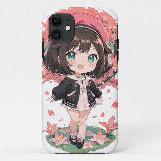 Case-Mate iPhone Case Boîtes téléphoniques robustes mignonnes Anime Girl