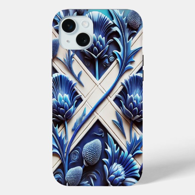 Coques Case-Mate iPhone Boîtier Apple iPhone 15 Plus, Chardon écossais (Verso)