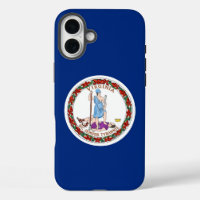 Boîtier Apple iPhone 16 Plus, drapeau de Virginie