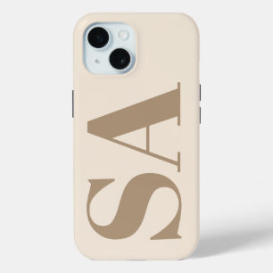 Coque Pour iPhone 15 Boîtier Case-Mate à la mode blanc antique avec mon