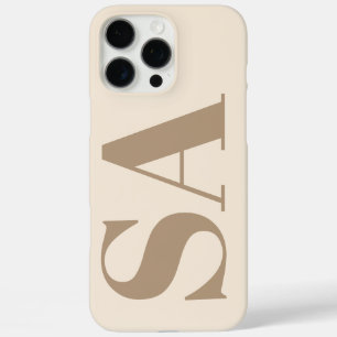Coques iPhone 16 Pro Max Boîtier Case-Mate blanc antique tendance avec mono