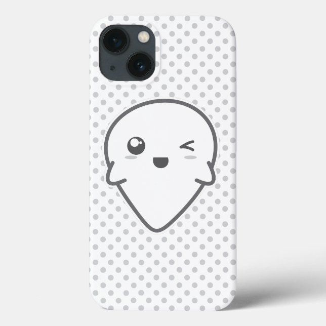 Coques Case-Mate iPhone Boîtier d'air Ghost Winking Kawaii (Verso)