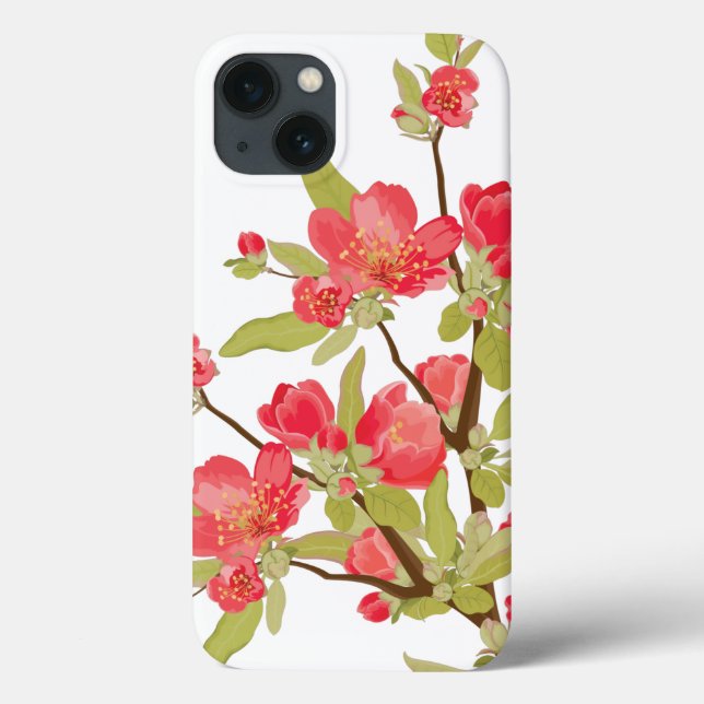 Coques Case-Mate iPhone Boîtier d'air iPad en fleurs d'arbre rose (Verso)