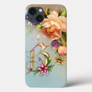 iPhone 13 Case Boîtier d'air iPad Monogram B