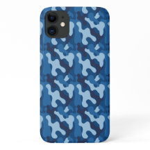 Boîtier de camouflage bleu | iPhone | iPad | Samsu