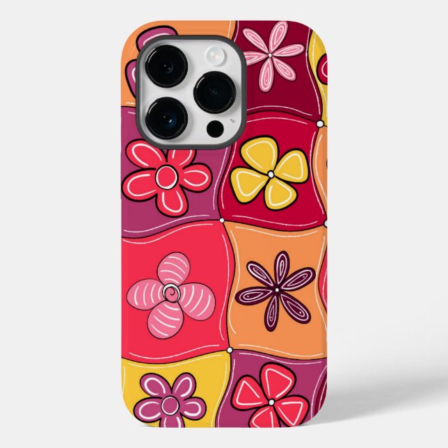Coques Case-Mate iPhone Boîtier de téléphone à fleurs rétro (Verso)