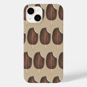 Coque Pour iPhone 14 Boîtier de téléphone à glaçons à chocolat foncé Po