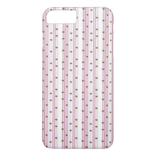 Coque iPhone 7 Plus Boîtier de téléphone à rayures féminin