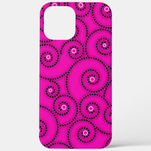 Case-Mate iPhone Case Boîtier de téléphone à spirale rose chaud