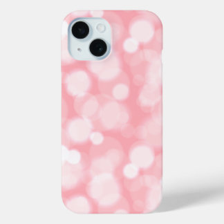 Coque Pour iPhone 15 Boîtier de téléphone Abstrait Pink Bokeh Fairy