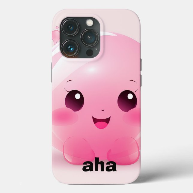 Coques Case-Mate iPhone Boîtier de téléphone AHA en bulle rose (Verso)