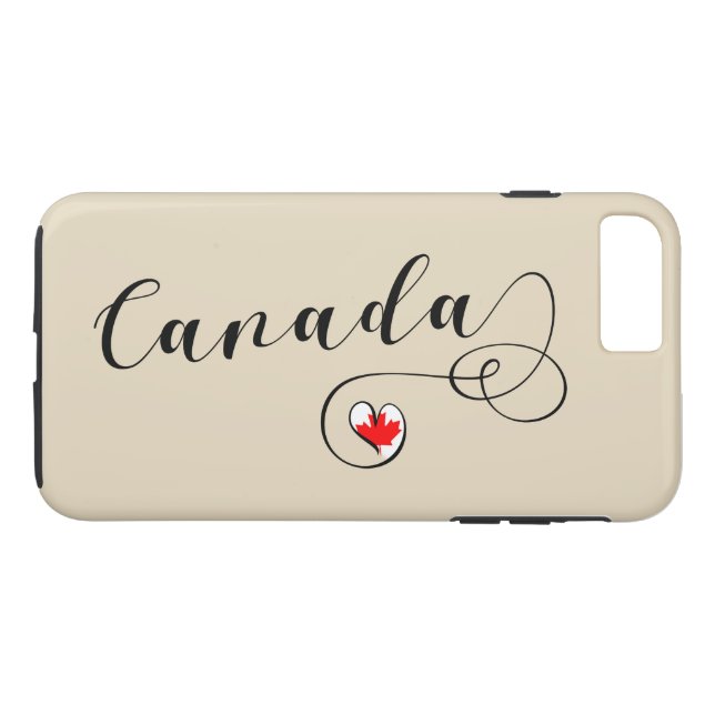 Coques Case-Mate iPhone Boîtier de téléphone cellulaire de Heart Canada, D (Dos (Horizontal))