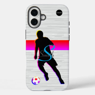Coques iPhone 16 Plus Boîtier de téléphone cellulaire Soccer Player Grap