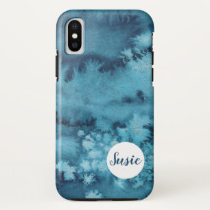 Case-Mate iPhone Case Boîtier de téléphone couleur bleu abstrait avec no