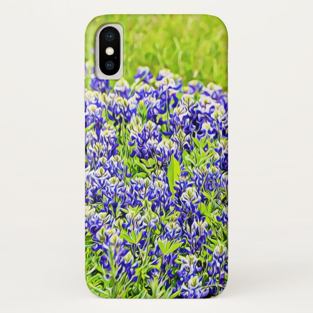 Coques Case-Mate iPhone Boîtier de téléphone d'art Texas Bluebonnet Flower (Dos)